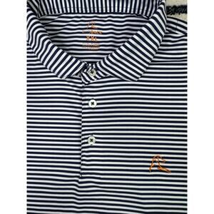 Rhoback Golf Performance Polo Mens Size XXL Short Sleeve Fleet Navy/White